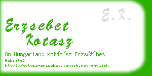 erzsebet kotasz business card